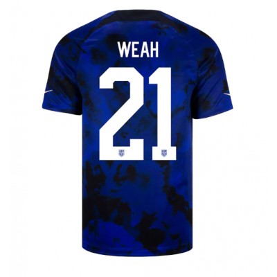 Vereinigte Staaten Timothy Weah #21 Auswärtstrikot WM 2022 Kurzarm